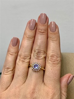 *Кольцо р.17 Танзанит арт. SM-R01831-X-L-TN-X-W-743 вес 2,5 г - фото 261471 *Кольцо р.17 Танзанит арт. SM-R01831-X-L-TN-X-W-743 вес 2,5 г - фото 261471