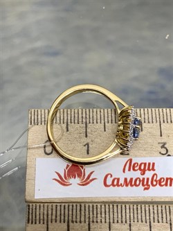 *Кольцо р.17 Танзанит арт. SM-R01831-X-L-TN-X-W-743 вес 2,5 г - фото 261474 *Кольцо р.17 Танзанит арт. SM-R01831-X-L-TN-X-W-743 вес 2,5 г - фото 261474