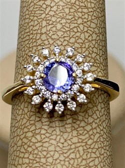 *Кольцо р.17 Танзанит арт. SM-R01831-X-L-TN-X-W-743 вес 2,5 г - фото 261477 *Кольцо р.17 Танзанит арт. SM-R01831-X-L-TN-X-W-743 вес 2,5 г - фото 261477