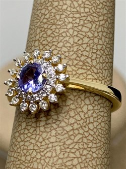 *Кольцо р.17 Танзанит арт. SM-R01831-X-L-TN-X-W-743 вес 2,5 г - фото 261478 *Кольцо р.17 Танзанит арт. SM-R01831-X-L-TN-X-W-743 вес 2,5 г - фото 261478