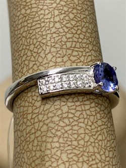 *Кольцо р.17 Танзанит арт. SM-R01827-X-W-TN-X-W-431 вес 2,2 г - фото 261487 *Кольцо р.17 Танзанит арт. SM-R01827-X-W-TN-X-W-431 вес 2,2 г - фото 261487