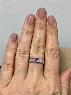 *Кольцо р.16,5 Танзанит арт. SM-R01827-X-W-TN-X-W-756 вес 2,4 г - фото 261492