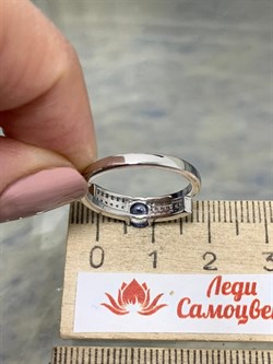 *Кольцо р.16,5 Танзанит арт. SM-R01827-X-W-TN-X-W-756 вес 2,4 г - фото 261495