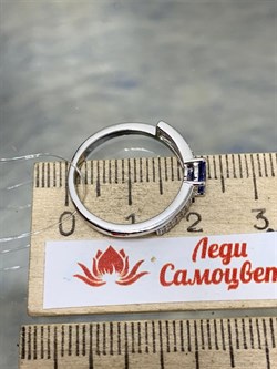 *Кольцо р.17,5 Танзанит арт. SM-R01827-X-W-TN-X-W-608 вес 2,4 г - фото 261506