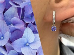 *Серьги Танзанит арт. SM-E00571-X-W-TN-X-W-659 вес 2 г - фото 261511 *Серьги Танзанит арт. SM-E00571-X-W-TN-X-W-659 вес 2 г - фото 261511