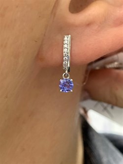*Серьги Танзанит арт. SM-E00571-X-W-TN-X-W-659 вес 2 г - фото 261512 *Серьги Танзанит арт. SM-E00571-X-W-TN-X-W-659 вес 2 г - фото 261512