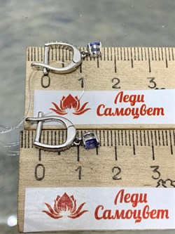 *Серьги Танзанит арт. SM-E00571-X-W-TN-X-W-659 вес 2 г - фото 261513 *Серьги Танзанит арт. SM-E00571-X-W-TN-X-W-659 вес 2 г - фото 261513