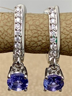 *Серьги Танзанит арт. SM-E00571-X-W-TN-X-W-659 вес 2 г - фото 261515 *Серьги Танзанит арт. SM-E00571-X-W-TN-X-W-659 вес 2 г - фото 261515