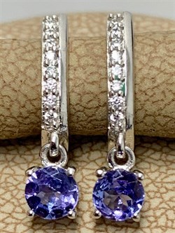 *Серьги Танзанит арт. SM-E00571-X-W-TN-X-W-659 вес 2 г - фото 261516 *Серьги Танзанит арт. SM-E00571-X-W-TN-X-W-659 вес 2 г - фото 261516