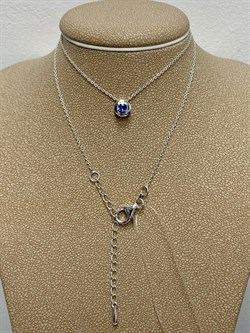 *Колье р.40-45 Танзанит арт SM-N00926-X-W-TN-X-X-338 вес 2,03 г - фото 261558 *Колье р.40-45 Танзанит арт SM-N00926-X-W-TN-X-X-338 вес 2,03 г - фото 261558