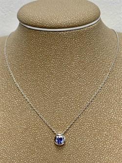 *Колье р.40-45 Танзанит арт SM-N00926-X-W-TN-X-X-338 вес 2,03 г - фото 261560 *Колье р.40-45 Танзанит арт SM-N00926-X-W-TN-X-X-338 вес 2,03 г - фото 261560