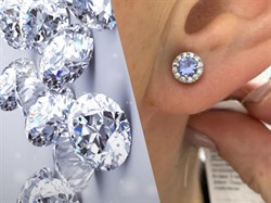 *Пусеты Танзанит арт. SM-E00599-X-W-TN-X-W-400 вес 1,4 г - фото 261612 *Пусеты Танзанит арт. SM-E00599-X-W-TN-X-W-400 вес 1,4 г - фото 261612