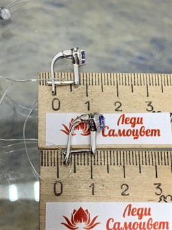 *Серьги Танзанит арт. SM-E00577-X-W-TN-X-W-426 вес 2,5 г - фото 261634 *Серьги Танзанит арт. SM-E00577-X-W-TN-X-W-426 вес 2,5 г - фото 261634