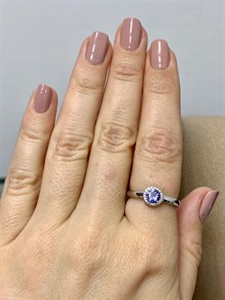 *Кольцо р.18 Танзанит арт. SM-R01833-X-W-TN-X-W-939 вес 2,4 г - фото 261663