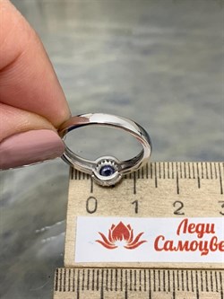*Кольцо р.18 Танзанит арт. SM-R01833-X-W-TN-X-W-939 вес 2,4 г - фото 261668