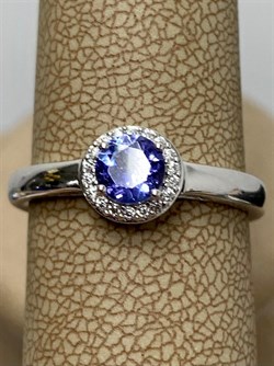 *Кольцо р.18 Танзанит арт. SM-R01833-X-W-TN-X-W-939 вес 2,4 г - фото 261669