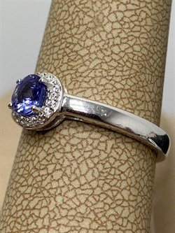 *Кольцо р.18 Танзанит арт. SM-R01833-X-W-TN-X-W-939 вес 2,4 г - фото 261670