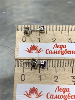 *Пусеты Танзанит арт. SM-E00598-X-W-TN-X-X-994 вес 1 г - фото 261675 *Пусеты Танзанит арт. SM-E00598-X-W-TN-X-X-994 вес 1 г - фото 261675