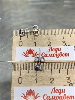 *Пусеты Танзанит арт. SM-E00598-X-W-TN-X-X-994 вес 1 г - фото 261677 *Пусеты Танзанит арт. SM-E00598-X-W-TN-X-X-994 вес 1 г - фото 261677