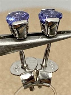 *Пусеты Танзанит арт. SM-E00598-X-W-TN-X-X-994 вес 1 г - фото 261680 *Пусеты Танзанит арт. SM-E00598-X-W-TN-X-X-994 вес 1 г - фото 261680