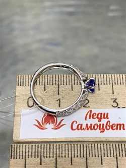 *Кольцо р.17,5 Танзанит арт. SM-R01830-X-W-TN-X-W-596 вес 2,1 г - фото 261755 *Кольцо р.17,5 Танзанит арт. SM-R01830-X-W-TN-X-W-596 вес 2,1 г - фото 261755