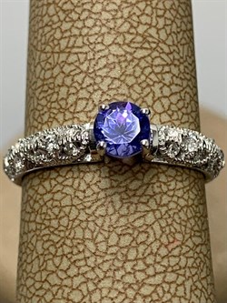 *Кольцо р.17,5 Танзанит арт. SM-R01830-X-W-TN-X-W-596 вес 2,1 г - фото 261759 *Кольцо р.17,5 Танзанит арт. SM-R01830-X-W-TN-X-W-596 вес 2,1 г - фото 261759