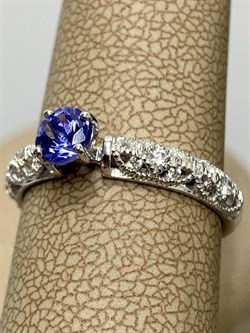 *Кольцо р.17,5 Танзанит арт. SM-R01830-X-W-TN-X-W-596 вес 2,1 г - фото 261760 *Кольцо р.17,5 Танзанит арт. SM-R01830-X-W-TN-X-W-596 вес 2,1 г - фото 261760