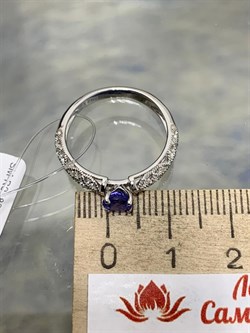 *Кольцо р.16,5 Танзанит арт. SM-R01830-X-W-TN-X-W-816 вес 2,2 г - фото 261767