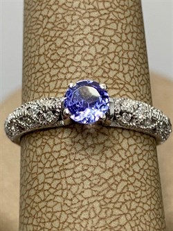 *Кольцо р.16,5 Танзанит арт. SM-R01830-X-W-TN-X-W-816 вес 2,2 г - фото 261769