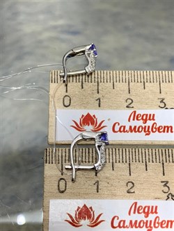 *Серьги Танзанит арт. SM-E00574-X-W-TN-X-W-547 вес 2,1 г - фото 261775 *Серьги Танзанит арт. SM-E00574-X-W-TN-X-W-547 вес 2,1 г - фото 261775