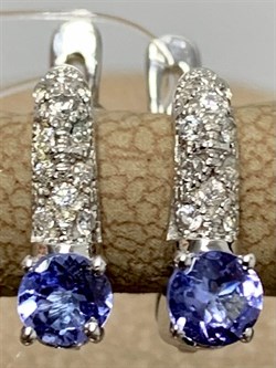 *Серьги Танзанит арт. SM-E00574-X-W-TN-X-W-547 вес 2,1 г - фото 261777 *Серьги Танзанит арт. SM-E00574-X-W-TN-X-W-547 вес 2,1 г - фото 261777
