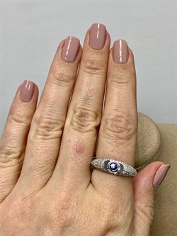 *Кольцо р.18,5 Танзанит арт. SM-R01835-X-W-TN-X-W-618 вес 2,9 г - фото 261803 *Кольцо р.18,5 Танзанит арт. SM-R01835-X-W-TN-X-W-618 вес 2,9 г - фото 261803