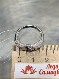 *Кольцо р.18,5 Танзанит арт. SM-R01835-X-W-TN-X-W-618 вес 2,9 г - фото 261807 *Кольцо р.18,5 Танзанит арт. SM-R01835-X-W-TN-X-W-618 вес 2,9 г - фото 261807