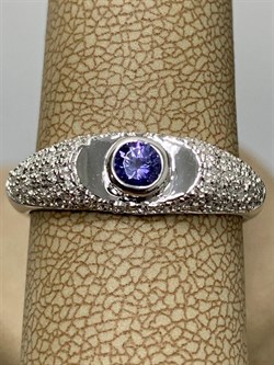 *Кольцо р.18,5 Танзанит арт. SM-R01835-X-W-TN-X-W-618 вес 2,9 г - фото 261809 *Кольцо р.18,5 Танзанит арт. SM-R01835-X-W-TN-X-W-618 вес 2,9 г - фото 261809