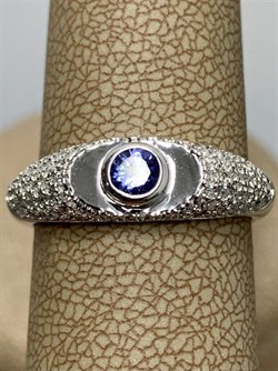 *Кольцо р.18 Танзанит арт. SM-R01835-X-W-TN-X-W-960 вес 2,9 г - фото 261840 *Кольцо р.18 Танзанит арт. SM-R01835-X-W-TN-X-W-960 вес 2,9 г - фото 261840