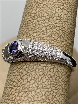 *Кольцо р.18 Танзанит арт. SM-R01835-X-W-TN-X-W-960 вес 2,9 г - фото 261841 *Кольцо р.18 Танзанит арт. SM-R01835-X-W-TN-X-W-960 вес 2,9 г - фото 261841