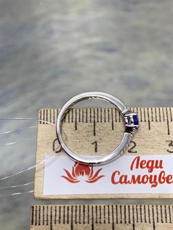 *Кольцо р.16,5 Танзанит арт. SM-R01832-X-W-TN-X-W-983 вес 2,3 г - фото 261881 *Кольцо р.16,5 Танзанит арт. SM-R01832-X-W-TN-X-W-983 вес 2,3 г - фото 261881