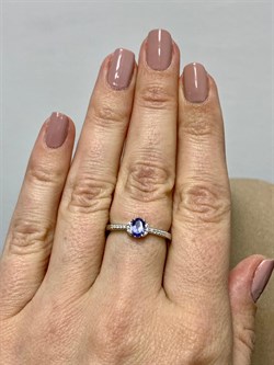 *Кольцо р.17,5 Танзанит арт. SM-R01832-X-W-TN-X-W-870 вес 2,3 г - фото 261896 *Кольцо р.17,5 Танзанит арт. SM-R01832-X-W-TN-X-W-870 вес 2,3 г - фото 261896