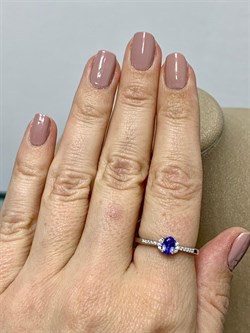 *Кольцо р.18,5 Танзанит арт. SM-R01832-X-W-TN-X-W-112 вес 2,2 г - фото 261906 *Кольцо р.18,5 Танзанит арт. SM-R01832-X-W-TN-X-W-112 вес 2,2 г - фото 261906
