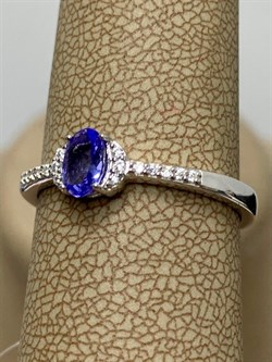 *Кольцо р.18,5 Танзанит арт. SM-R01832-X-W-TN-X-W-112 вес 2,2 г - фото 261913 *Кольцо р.18,5 Танзанит арт. SM-R01832-X-W-TN-X-W-112 вес 2,2 г - фото 261913