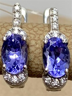 *Серьги Танзанит арт. SM-E00576-X-W-TN-X-W-641 вес 2 г - фото 261920 *Серьги Танзанит арт. SM-E00576-X-W-TN-X-W-641 вес 2 г - фото 261920