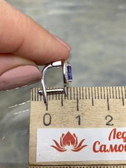*Серьги Танзанит арт. SM-E00572-X-W-TN-X-W-712 вес 2,3 г - фото 261933 *Серьги Танзанит арт. SM-E00572-X-W-TN-X-W-712 вес 2,3 г - фото 261933
