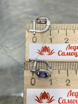 *Серьги Танзанит арт. SM-E00572-X-W-TN-X-W-712 вес 2,3 г - фото 261934 *Серьги Танзанит арт. SM-E00572-X-W-TN-X-W-712 вес 2,3 г - фото 261934