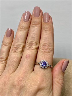 *Кольцо р.18 Танзанит арт. SM-R01826-X-W-TN-X-W-765 вес 2,1 г - фото 261956 *Кольцо р.18 Танзанит арт. SM-R01826-X-W-TN-X-W-765 вес 2,1 г - фото 261956