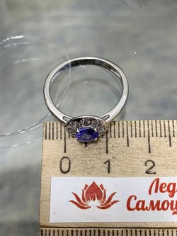 *Кольцо р.18 Танзанит арт. SM-R01826-X-W-TN-X-W-765 вес 2,1 г - фото 261960 *Кольцо р.18 Танзанит арт. SM-R01826-X-W-TN-X-W-765 вес 2,1 г - фото 261960