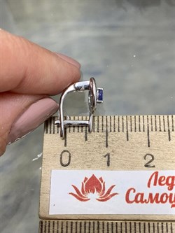 *Серьги Танзанит арт. SM-E00570-X-W-TN-X-W-499 вес 2,3 г - фото 262086