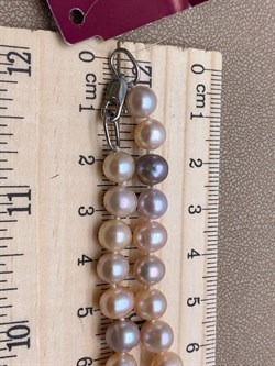 *Ожерелье р.40 д.5*6 Розовый Жемчуг Микс арт. 810604140002.40-786 - фото 262114