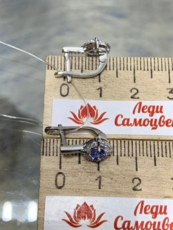*Серьги Танзанит арт. SM-E00578-X-W-TN-X-W-228 вес 2,6 г - фото 262186 *Серьги Танзанит арт. SM-E00578-X-W-TN-X-W-228 вес 2,6 г - фото 262186