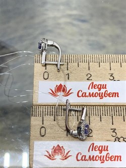 *Серьги Танзанит арт. SM-E00578-X-W-TN-X-W-228 вес 2,6 г - фото 262187 *Серьги Танзанит арт. SM-E00578-X-W-TN-X-W-228 вес 2,6 г - фото 262187