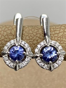 *Серьги Танзанит арт. SM-E00578-X-W-TN-X-W-228 вес 2,6 г - фото 262188 *Серьги Танзанит арт. SM-E00578-X-W-TN-X-W-228 вес 2,6 г - фото 262188